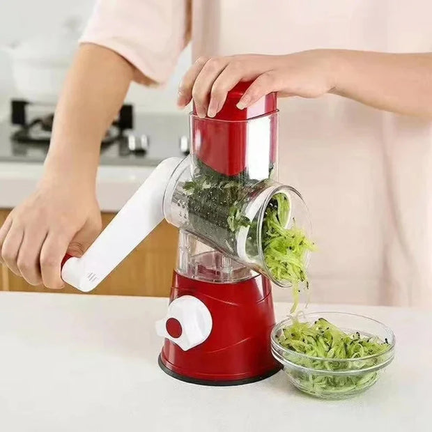 Multifunctional Roller Vegetable Cutter Hand Crank Home Kitchen Shredder Potato Grater