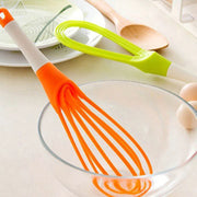 Rotary Whisk Dual Purpose Plastic Folding Storage Mixer Multifunctional Hand Mixer.