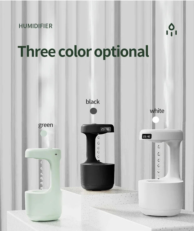 New Anti-Gravity Humidifier Desktop Mute 800ml Large Capacity Small Household Air Humidifier Bedroom Air Purification Fog