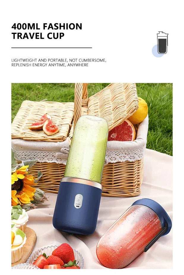 Xiaomi MIJIA Electric Juicer Cup Portable USB Multifunction Double Cup Juicer Fruit Blender Milkshake Juice Cup Smoothie Blender