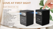 Portable Smart 4K Projector Mini Home Theater Android  Outdoor Wifi Bluetooth Mobile Battery LED Video Game Phone Cinema Speaker