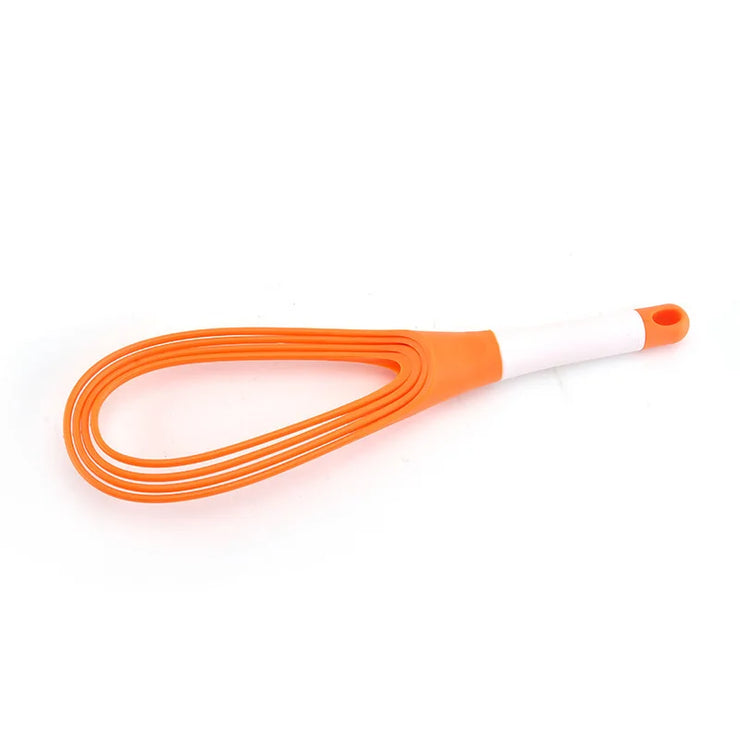 Rotary Whisk Dual Purpose Plastic Folding Storage Mixer Multifunctional Hand Mixer.