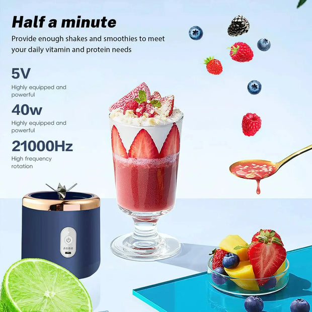 Xiaomi MIJIA Electric Juicer Cup Portable USB Multifunction Double Cup Juicer Fruit Blender Milkshake Juice Cup Smoothie Blender