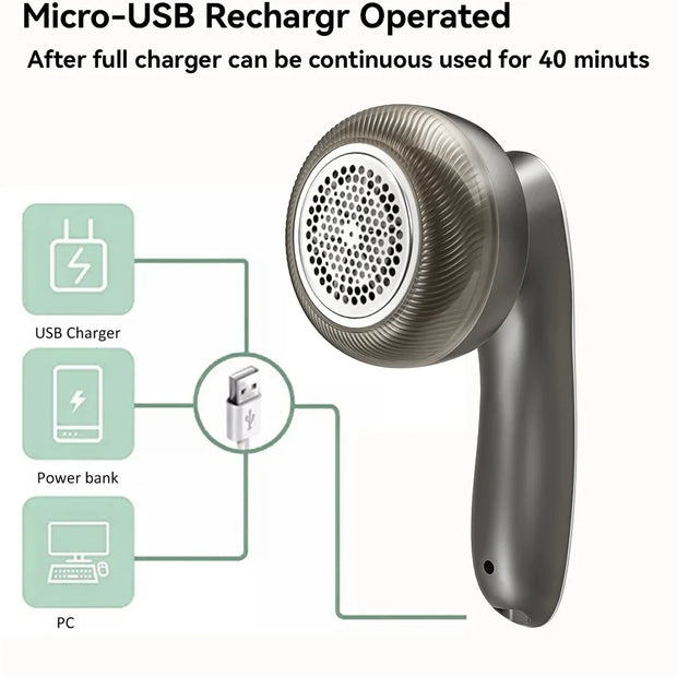 Xiaomi Electric Lint Remover Rechargeable Pellet Fabric Shaver Digital Display Portable Remover Clothes Fluff Hair Balls Shaver