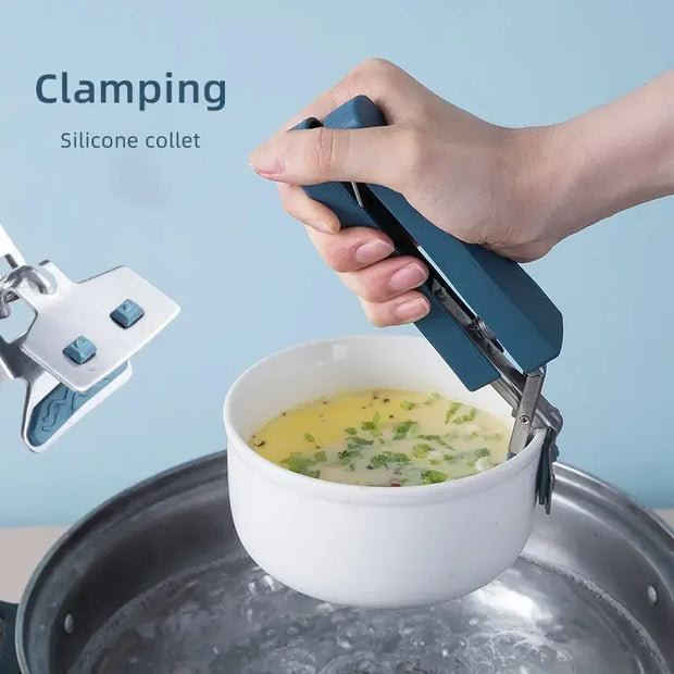 Stainless Steel Bowl Picker Dish Clamp Lifting Plate Clamp Non Slip Antiscald Clip To Take Kitchen Gadgets